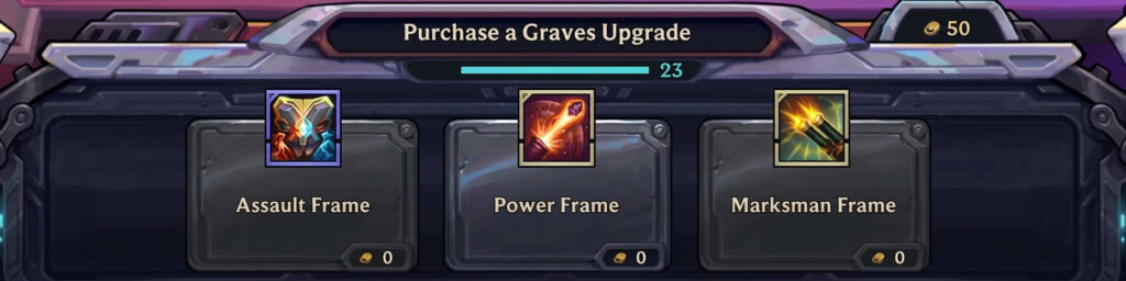 Graves Factory New: How the Upgrade System Works