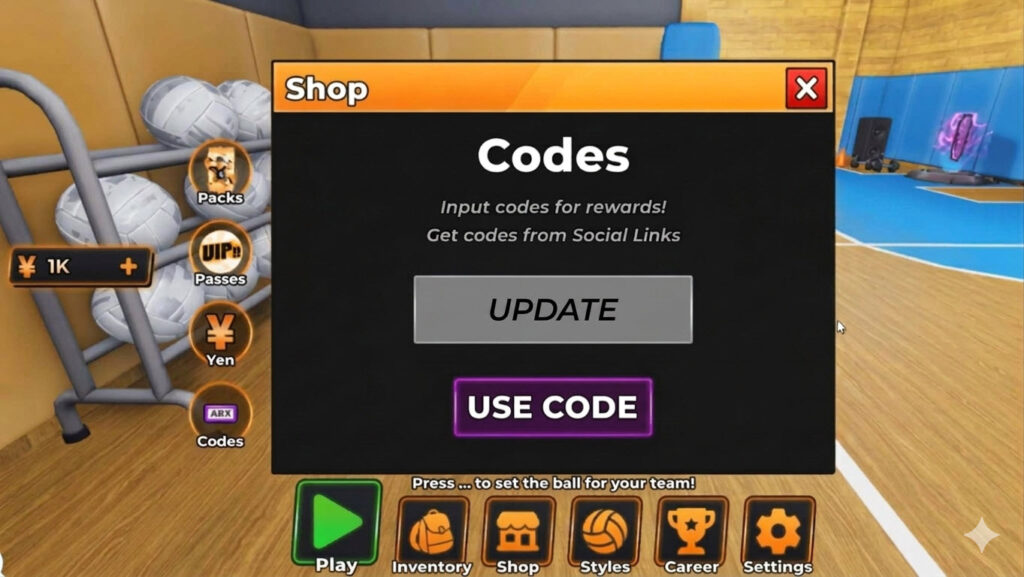 Volleyball Legends Codes