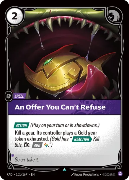 An Offer You Can't Refuse RAD-101167