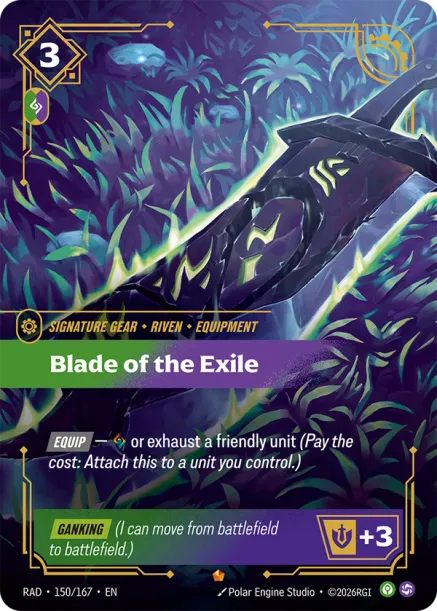 Blade of the Exile RAD-150-167