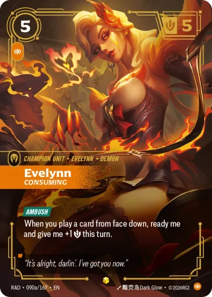 Evelynn, Consuming RAD-090a167
