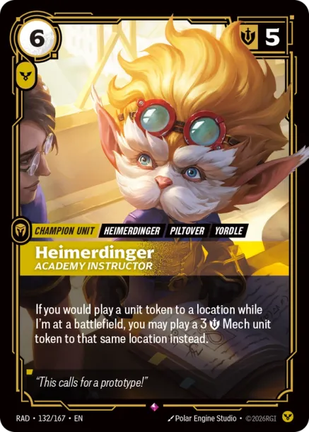 Heimerdinger, Academy Instructor RAD-132-167