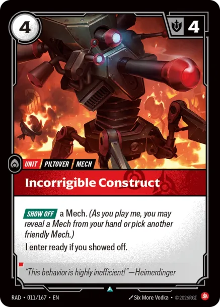 Incorrigible Construct RAD-011-167