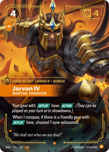 Jarvan IV, Martial Paragon RAD-091167