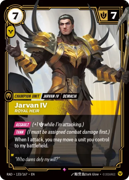 Jarvan IV, Royal Heir RAD-133-167