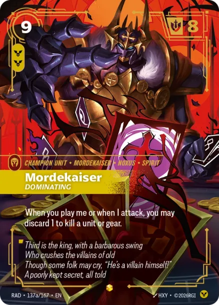 Mordekaiser, Dominating RAD-137a-167