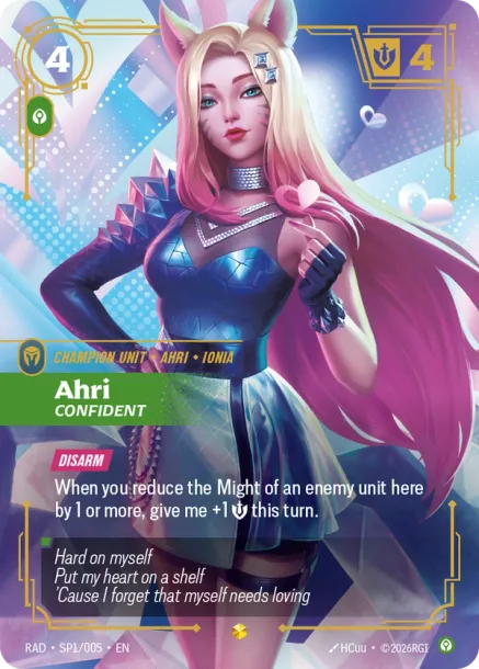 RAD-SP1-005 Ahri, Confident