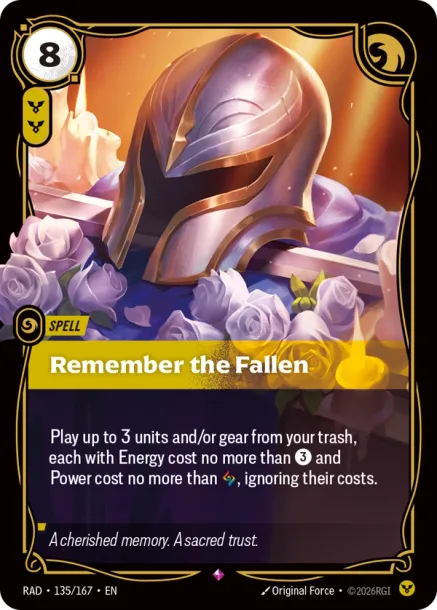 Remember the Fallen RAD-135-167