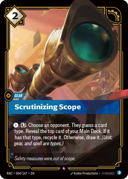 Scrutinizing Scope RAD-064167